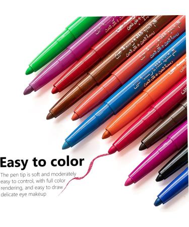 Healeved 36 Pcs 1 Set Shadow Set Eye Liner Sharpeners Colored Eyeliners Eyeliner Kit Colorful Paste 1 count (Pack of 1) Colorfulx3pcs - Buy Online on GoSupps.com