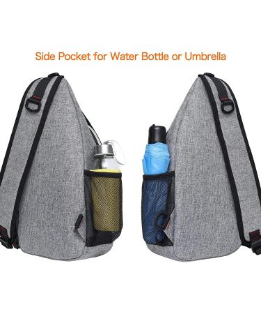 MOSISO Breast Pocket Sling Bag | Multipurpose Crossbody Shoulder Backpack for Men & Women - Gray Travel & Hiking Daypack - Buy Online on GoSupps.com