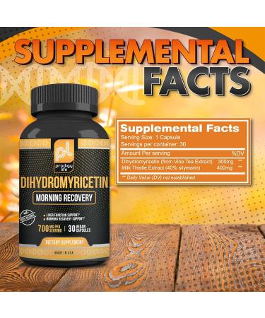 Prodigy Life DHM Liver Detox Supplement with Milk Thistle Extract 400mg - 30ct - Buy Online on GoSupps.com