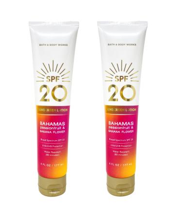 BAHAMAS PASSIONFRUIT AND BANANA FLOWER Gift Set Duo - Includes 2 SPF 20 Sunscreen Lotion - Full Size