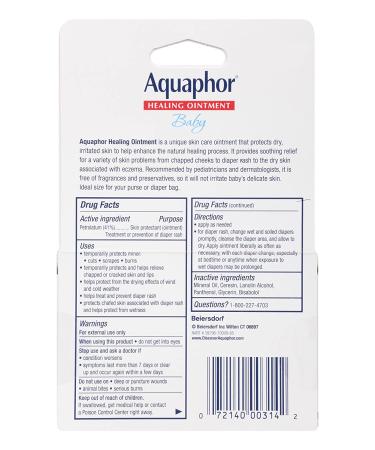 Aquaphor Baby Healing Ointment | 2 Tubes (0.35 oz Each) - Skin Protection & Soothing - Buy Online on GoSupps.com