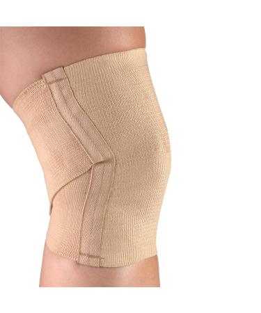 CHAMPION Knee Support Criss-Cross Style Knit Elastic Beige Large Beige Large