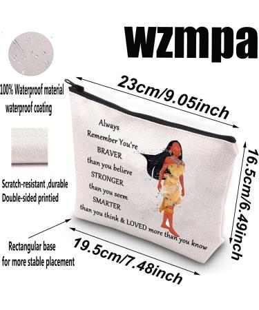 Buy WZMPa Indian Princess Cosmetic Bag - Inspirational Zippered Design for Women & Girls | Perfect Gift - Buy Online on GoSupps.com