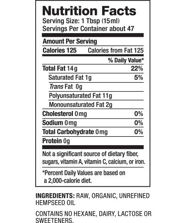 Nutiva Organic Cold Pressed Hemp Oil 24 fl oz - Pure, Natural & Nutritious - Buy Online on GoSupps.com