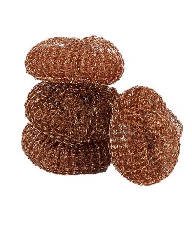 Pine-Sol Heavy-Duty Copper Scrubbers | Premium Scrub Sponges for Cast Iron, Stainless Steel, Oven Racks, Grills, 4 Pack Copper 4 Pack