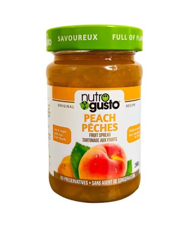 NutroGusto Jams Fruit Preserve Spread 290 g (Peach)