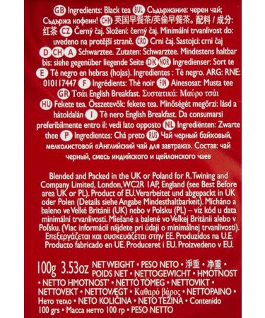 Twinings English Breakfast Loose Tea 3.53 oz | Authentic Classic | Premium Quality - Buy Online on GoSupps.com