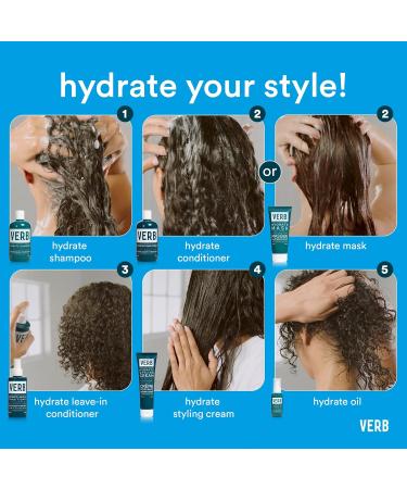 VERB Hydrate Conditioner - Detangles Dry Frizzy Hair | Adds Moisture & Reduces Frizz | Amber + Warm Jasmine 12 Fl Oz - International Shipping Available - Buy Online on GoSupps.com