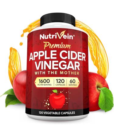 Nutrivein Premium Apple Cider Vinegar Capsules & Liposomal Vitamin C Supplement Bundle: High-Absorption Vitamin C Capsules & Apple Cider Vinegar Supplements Bundle for Immune Defenses & Gut Health - Buy Online on GoSupps.com