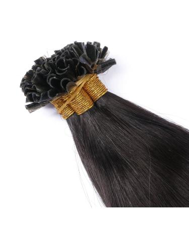 Buy Novon 100% Remy Hair Extensions - Keratin U-Tip Bonding 1b/Sky Ombre 60cm - 250 Strands - Premium Quality - Buy Online on GoSupps.com