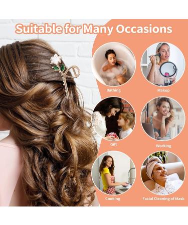 White Lily Metal Hair Claws - Strong Hold Claw Clips for Thick Hair | Lusofie Flower Hair Accessories - Buy Online on GoSupps.com