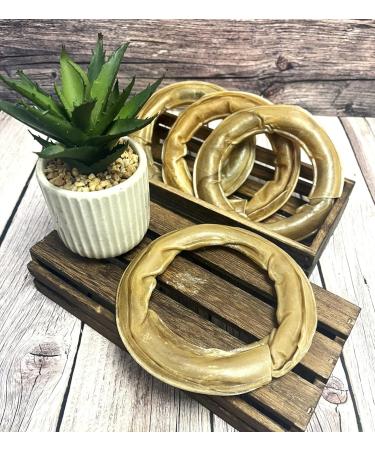 Rawhide Ring Large x 5 Natural Rawhide Dog Treats LOD3 - Buy Online on GoSupps.com