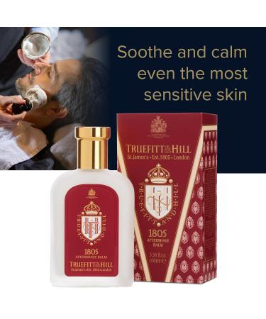 Truefitt & Hill 1805 Luxury Aftershave Balm - Soothing Moisturizer with Aloe Vera for Sensitive Skin & Razor Burn Relief - 3.38 oz - Buy Online on GoSupps.com