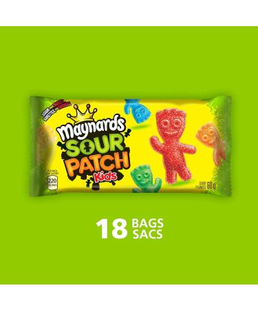 Maynards Sour Patch Kids Original Sour Candy Gummy Candy Candy Box Bulk Candy Halloween Candy 60 g (Pack of 18) - Buy Online on GoSupps.com