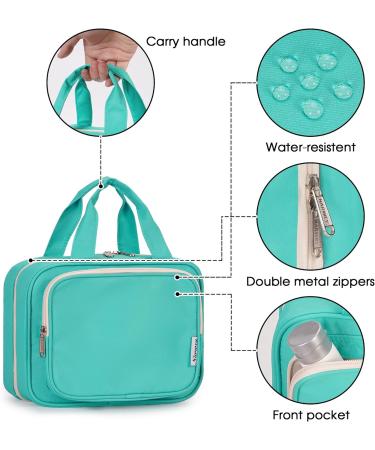 Narwey Hanging Travel Toiletry Bag - Teal (Medium) | Women's Wash Bag & Makeup Organizer - Buy Online on GoSupps.com