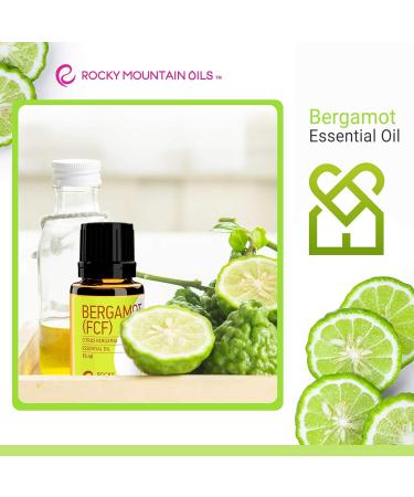 Shop Rocky Mountain Oils Bergamot Essential Oil FCF - Natural Aromatherapy for Diffusers Massage Therapy & Skin Care - 15ml - Buy Online on GoSupps.com