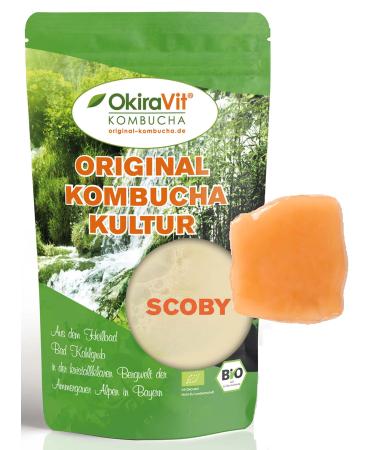 Original KOMBUSA TEEEPILZ (cutter) Premium quality + organic Kombuch drink instructions + growth guarantee.From the Bad Kohlgrub from Okiravit (set for 5 liters)