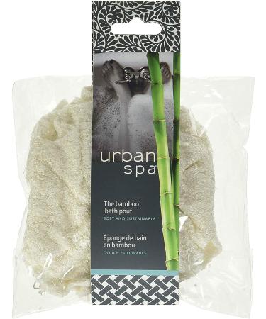 Urban Spa Bamboo Bath Pouf - Natural Exfoliating Shower Sponge - Buy Online on GoSupps.com
