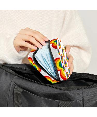 Shop Women's Colorful Heart Portable Period Kit - Bonds Storage Pockets Holder for Feminine Products - Buy Online on GoSupps.com