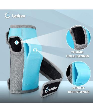 Ledivo Kids Adjustable Helmet & Protective Gear Set - Blue-2, Medium (8-14 yrs) | For Bike, Skateboard, Scooter, Rollerblading | Ages 3-14 | Boys & Girls - Buy Online on GoSupps.com