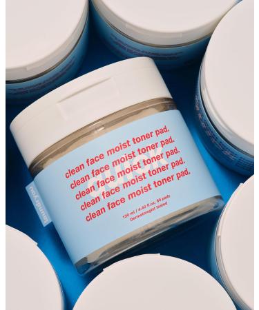 Hydrating Clean Face Moist Toner Pads - Alcohol-Free Soothing and Cooling | 60 Hypoallergenic Multi Pads for Glowing Skin - Buy Online on GoSupps.com