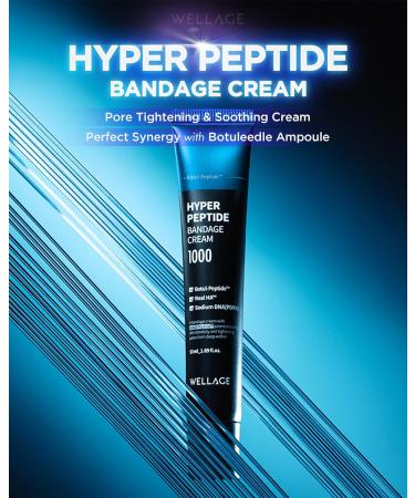 WELLAGE Hyper Peptide Bandage Cream - Advanced Anti-Aging Face Cream for All Skin Types | Pore Elasticity Plumping Even Texture Soothing | 1.69 oz - Buy Online on GoSupps.com