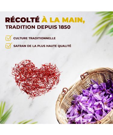 Safran en Filaments Safran Premium 100% Naturel Safran en Filaments pour Paella labor de Mani re Traditionnelle pice pour Cuisiner Filaments de Safran de Qualit Sup rieure (1 gr) - Buy Online on GoSupps.com