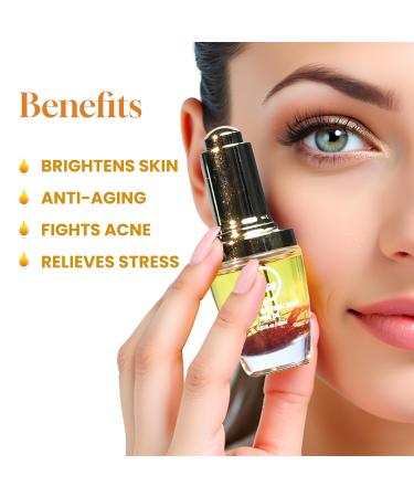 MY ACE Radiant Saffron Elixir Face Oil | Dermatologist Approved | Pure Saffron Threads & Vitamin E Natural Glow Booster Brightening & Nourishing Serum for Skin & Hair 0.67 fl oz (Pack of 1) - Buy Online on GoSupps.com