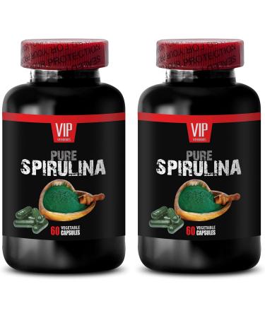 SPIRULINA Capsules - Spirulina Capsules Organic Spirulina Powder B-Vitamin Supplement Green Nutrition Everyday Daily Support Natural Energy Supplement for Natural Support Balanced 3Bot - Buy Online on GoSupps.com