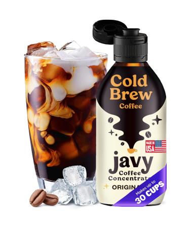 Javy Coffee 30X Cold Brew Coffee Concentrate, Perfect for Instant Iced Coffee, Cold Brewed Coffee and Hot Coffee. Original 1 Bottle
