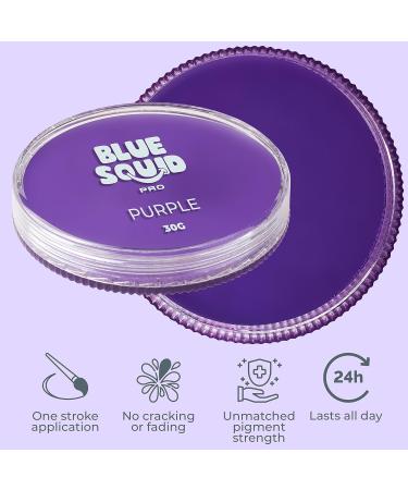 Blue Squid PRO Face Paint - Classic Purple 30gm - Water Activated Body Paint for Adults & Kids - Halloween SFX Makeup - Buy Online on GoSupps.com