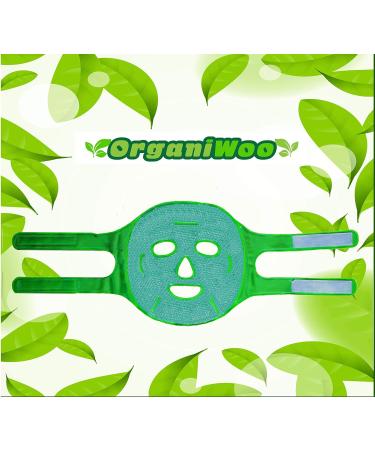 OrganiWoo Hot & Cold Therapy Face Ice Mask - Flexible Beads for Migraines Puffy Eyes Hangovers | Includes Freezer Bag - Buy Online on GoSupps.com