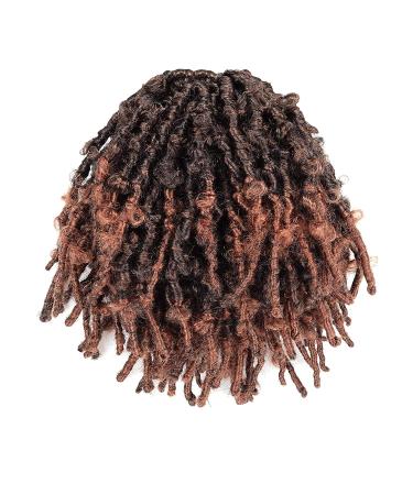 Toyotress Butterfly Locs Crochet Hair 8 Inch 7Pcs Ombre Brown Pre-twisted Distressed Crochet Braids Short Bob Faux Locs T30-7P - Buy Online on GoSupps.com