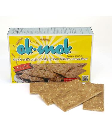 Ak-Mak Sesame Crackers 4.15-Ounce Boxes (Pack of 3) - Nutritious Whole Grain Snack - Buy Online on GoSupps.com