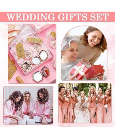 96 Set Rose Compact Mirrors Bulk Wedding Party Favors with Thank You Tags - Perfect Souvenir Gift for Guests - Buy Online on GoSupps.com