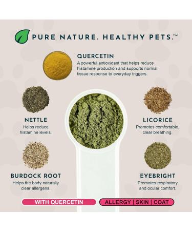 Animal Essentials Seasonal Allergy Powder + Quercetin - Dog & Pet Allergy Relief, Itch Support for Skin & Coat, Helps Maintain Normal Histamine Levels, Natural Support for Allergies - 2.8 oz - Buy Online on GoSupps.com