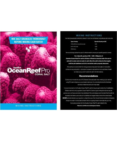iQuatics Ocean Reef Pro Marine Saltwater Coral Premium Aquarium Salt - 10KG - Refill Refill 10kg - Buy Online on GoSupps.com