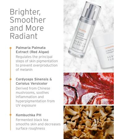 Kerstin Florian Brightening Facial Serum | Vitamin C Complex Boosts Collagen | Evens Skin Tone and Reduces Dark Spots | Facial Serum for All Skin Types (1 fl oz) - Buy Online on GoSupps.com