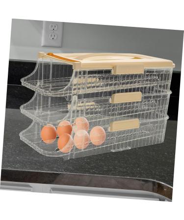 PRETYZOOM Egg Holder Fridge Egg Storage Box Eggs Refrigerator Fridge Kitchen Egg Holder Egg Holes Trays Portable Egg Carton - Buy Online on GoSupps.com