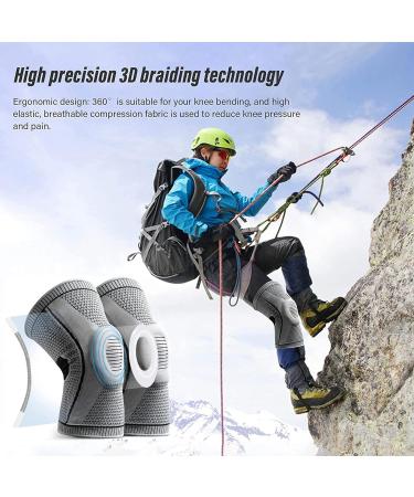 2 Pack Ultra Knee Compression Sleeves with Silicone Gel & Spring Support - Medical Grade Patella Protector for Knee Pain, Arthritis, Sports - Meniscus Tear, Running, Joint Pain Relief - Men & Women - Buy Online on GoSupps.com