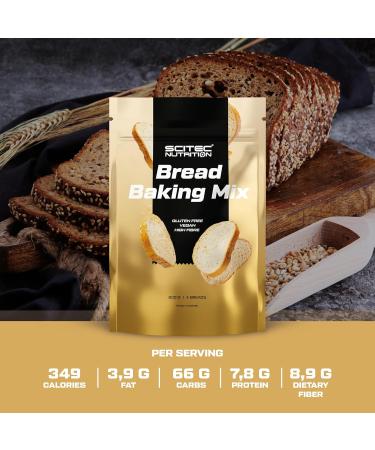 Scitec Nutrition Bread Baking Mix 800g - Vegan, Gluten-Free & High Fiber - Quick & Easy - Buy Online on GoSupps.com