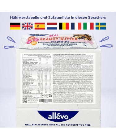 Buy All vo Chocolate Meal Bar - Low-Calorie Protein & Fiber Meal Replacement for Weight Loss & Control - International Shipping - Buy Online on GoSupps.com