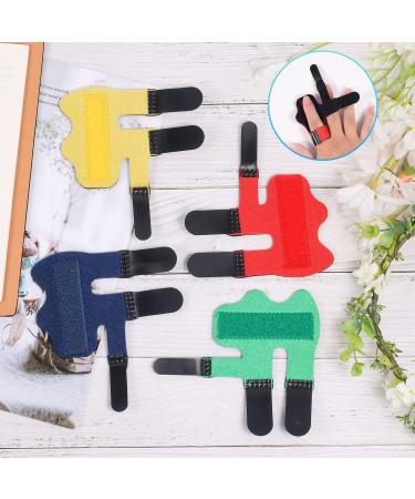 4pcs Soft Fabric Finger Splints for Arthritis Pain Relief and Broken Finger Protection - 4 Colors - Buy Online on GoSupps.com