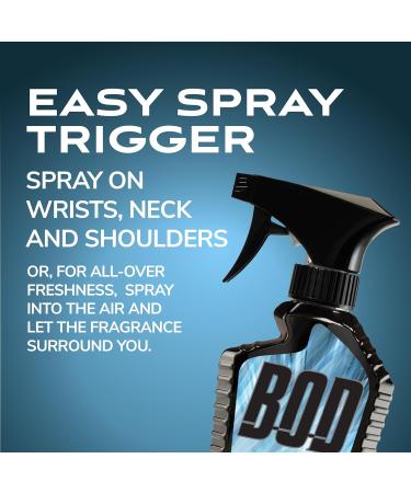 BOD man Fragrance Body Sprays Dark Ice 8 Fluid Ounce and Most Wanted 8 Fluid Ounce - Buy Online on GoSupps.com