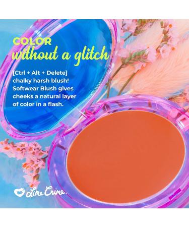 Lime Crime Softwear Blush Digital Peach - Cream-to-Powder Formula - Vegan & Cruelty Free - 4.4g - Buy Online on GoSupps.com