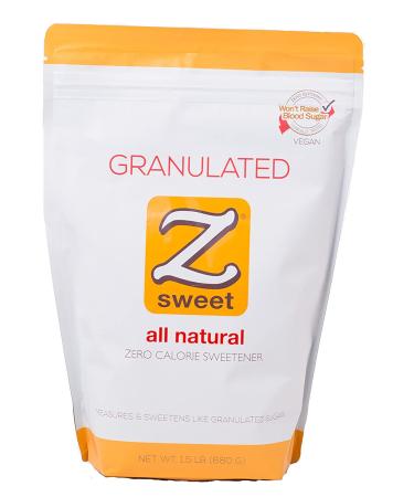Z SWEET All-Natural Zero Calorie Sweetener 24 Oz - Non-GMO, Gluten-Free, Keto & Diabetic Friendly Erythritol Sugar Alternative - Buy Online on GoSupps.com