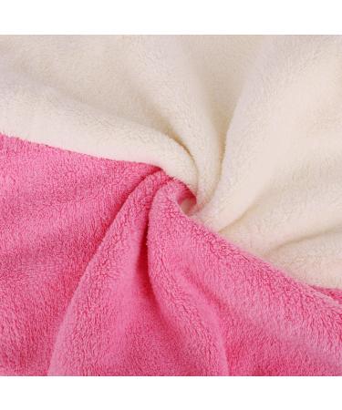 Ipenny Haarurban Quick-Dry Hair Towel | Absorbent Double Color Shower Cap - Pink & Beige for Adults - Buy Online on GoSupps.com