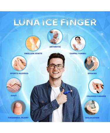 Luna Ice Finger and Hand Ice Pack Set - 2 Pack Finger Wrap and Ice Gloves for Hands - Buy Online on GoSupps.com