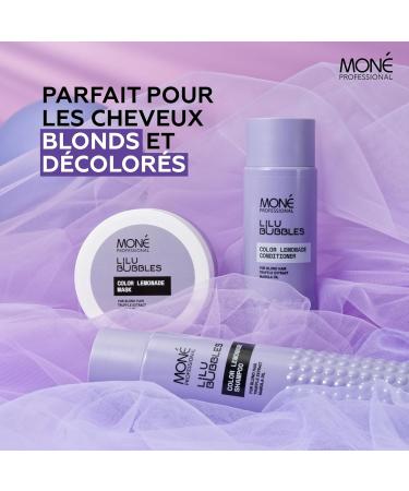 MON PROFESSIONAL Shampoo for Blonde and Bleached Hair - Care for Dry and Damaged Hair - Nourishes Hydrates and Protects for a vibrant color - 300 ml (non-purple) - Buy Online on GoSupps.com