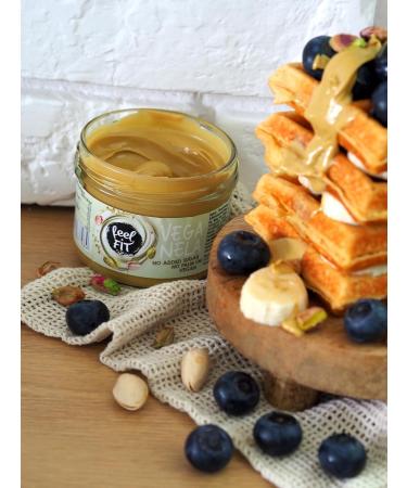 Buy Feel FIT VEGANELA 45% Pistachio Cream - Natural Vegan No Added Sugar & Palm Oil - 200g | International Shipping - Buy Online on GoSupps.com